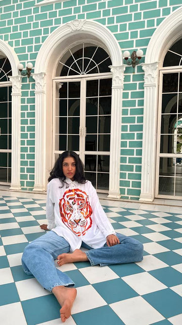 The Tiger Shirt ( Handpainted )